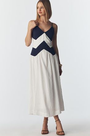 Maeve Sleeveless Twofer Midi Dress