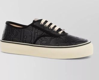 Dior leather lace-up sneakers