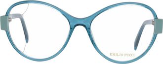 Emilio Pucci PU-1049638 Bicolor Plastic Butterfly Eyeglasses - Blue