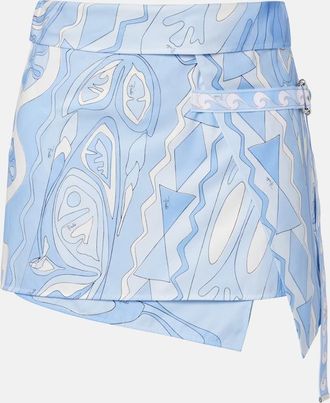 Pucci Angoli cotton wrap skirt