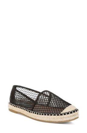 London Rag Manara Mesh Espadrille Flat in Black at Nordstrom Rack, Size 8.5