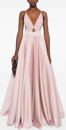 Solace London Womens Avallon Maxi Dress - Coral - Size EU 36 (Womens)