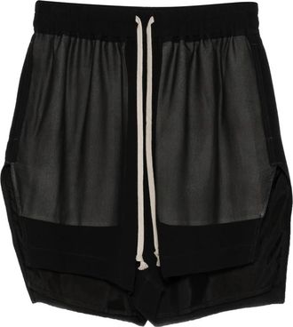 Rick Owens Drawstring Panelled Shorts