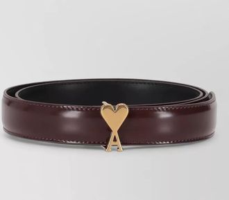 Ami heart buckle signature belt 25mm adjustable