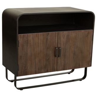 Wanderlust Deco Aparador de madera y metal negro 90x44x80.5h cm