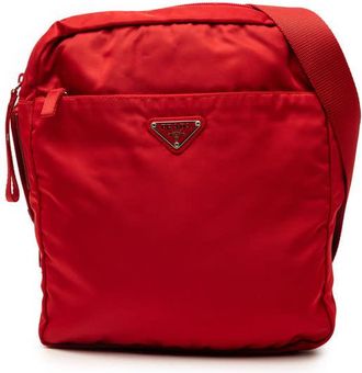 Prada Pre-owned Prada Tessuto Zip Top Crossbody Ladies IB1QCVR24MK9QBCL