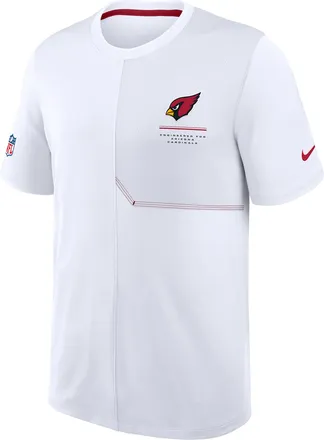 Nike Arizona Cardinals Sideline Coach Nike Mens Dri-FIT NFL Top in White | 03B2078K9C-B8B