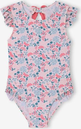 Vertbaudet Mädchen Badeanzug mit Schleife hinten Oeko-Tex hellrosa