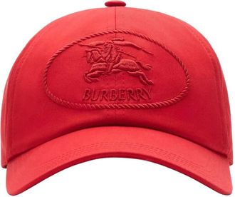 Burberry Cappello da baseball con ricamo - Rosso
