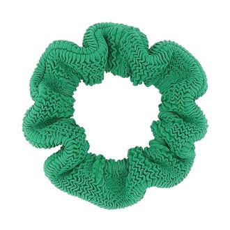 Hunza G Accessoires, Dames, Groen, ONE Size, Haaraccessoire met Getextureerde Scrunchie