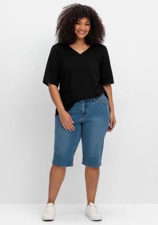 Sheego Jeansbermudas