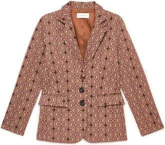 Maliparmi Blazer Cadena &Oacute;ptica - Jackets - Mujer - Marr&oacute;n - 2XL