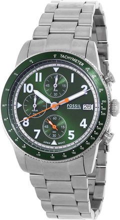 Fossil Sport Tourer Chronograph Quartz Green Dial Mens Watch FS6048