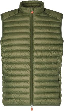 Save The Duck Groene Adamus Gewatteerd Vest - Heren - Bodywarmers - Groen - 4XL - Nylon - Jassen