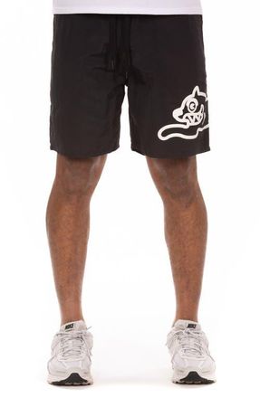 Icecream Cone Nylon Drawstring Shorts in Black at Nordstrom, Size Xx-Large