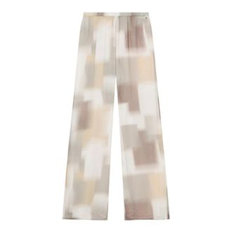 A|X Armani Exchange Wide Trousers, female, Multicolor, Size: 2XL Viscose Trousers