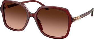 Swarovski SK6067 10735M Womens Sunglasses Burgundy Size 56
