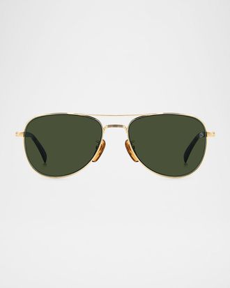 David Beckham Mens DB1175 Metal Aviator Sunglasses