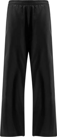 Gucci Broeken, Heren, Zwart, M, Katoen, Zijden Poplin Vrijetijdsbroek met Web