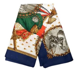Herm&egrave;s Pre-owned Scarves, female, Multicolor, Size: ONE SIZE Pre-owned Napoleon Scarf