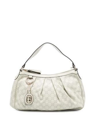 Gucci 2016-2025 Guccissima Sukey shoulder bag - White