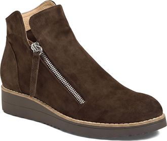 Django & Juliette Ohmy Double Zip Boot in Choc Suede at Nordstrom, Size 37