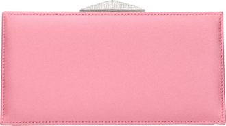 Jimmy Choo London Pochette Diamant Damess Satijnroze/snoeproos