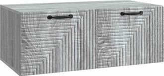 vidaXL Mueble Para Tv De Pared Gris Sonoma 78,5 X 41 X 30 Cm Vidaxl