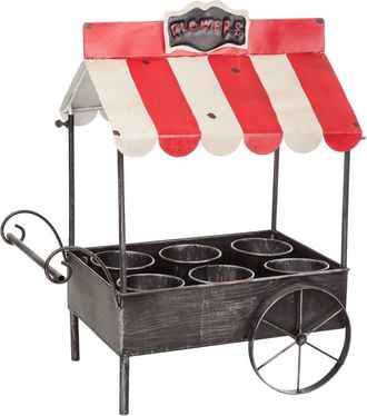 Wanderlust Deco Wanderlust Deco - Carrito Macetero De Metal 43,5x27x52,5