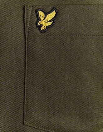 Lyle & Scott Lyle And Scott Mens Flannel Button Down Collar Long Sleeve Shirt - Green - Size: 38/Regular