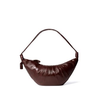 Christophe Lemaire Large Croissant Bag In Coated Cotton