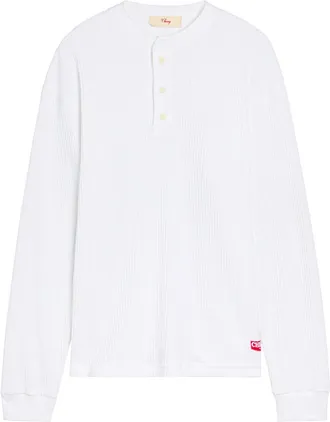 Cherry Los Angeles Chevron Classic Waffle Henley T-shirt - White - XL