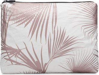 Aloha Collection Medium Water Resistant Tyvek Zip Pouch in Rose Gold at Nordstrom
