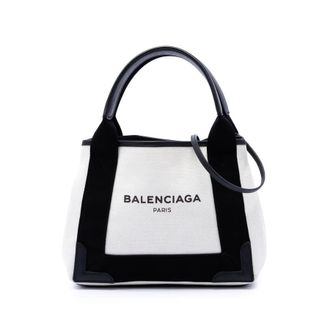 Balenciaga Pre-owned Balenciaga Canvas Navy Cabas XS Unisex YOYED07R3WSGM2EG
