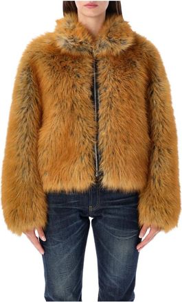 S.W.O.R.D 6.6.44 Jacket Eco Faux - Dames - Jassen - Bruin - S - Polyester - Jassen