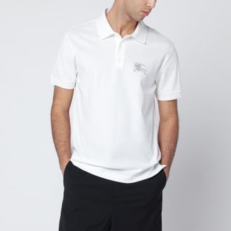Burberry Polo bianca in cotone
