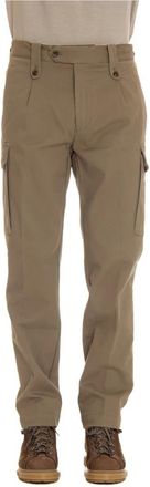 Myths Elegante broek met ritssluiting - Heren - Straight fit broeken - Bruin - L - Katoen - Broeken