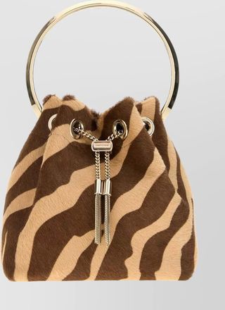 Jimmy Choo London bon bon leather clutch bag