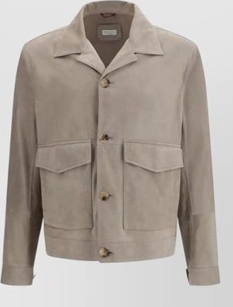 Brunello Cucinelli calf leather coat