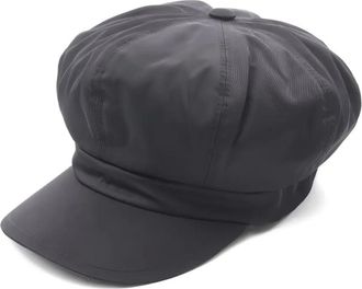 Prada Cappello con logo - Nero