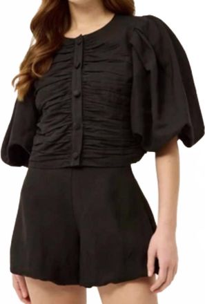 Marie Oliver Rowan Top In Black