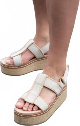Chinese Laundry Womens Swell Platform Wedge Sandal In Beige