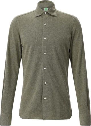 Finamore Camicie casual - - Shirts - Uomo - Verde - S