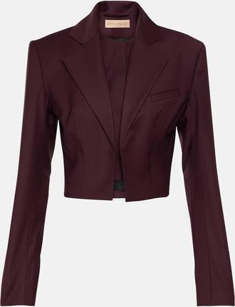 Aya Muse Sylva cropped wool blazer