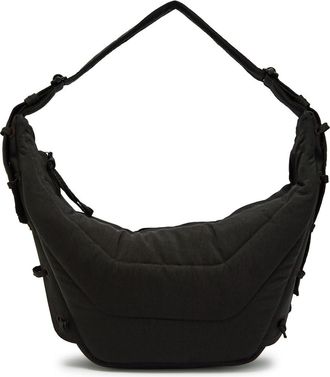 Christophe Lemaire Medium Soft Game Quilted Nylon Canvas Shoulder bag - Brown - One Size