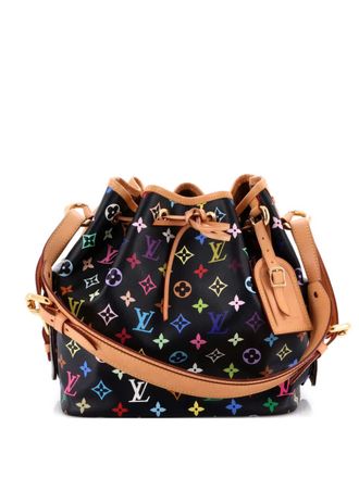 Louis Vuitton Petit Noe Handbag Monogram Multicolor bucket bag - Zwart