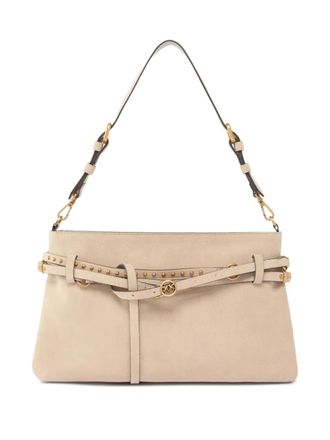 Pinko medium Belt Bag studded shoulder bag - women - Bovine Leather/Cotton - OS - Neutrals