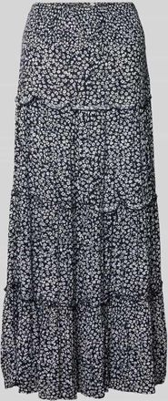 Only Maxi-Rock aus reiner Viskose Modell FERNANDA in Marine, Gr&ouml;&szlig;e XL