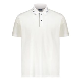 Paul & Shark Paul & Shark, Polo Shirts, male, White, Size: 2XL Fine Piqu&eacute; Cotton Polo