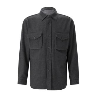Caruso Camisa chaqueta - Jackets - Hombre - Gris - 2XL